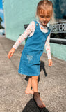 Girls Boot Stitch Denim Dress