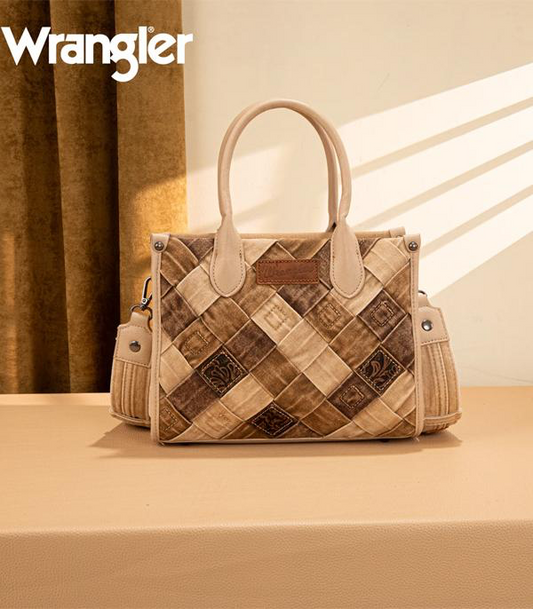 Wrangler Woven Denim Concealed Carry Tote/Crossbody