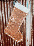 Tooled Leather & Cowhide Stocking