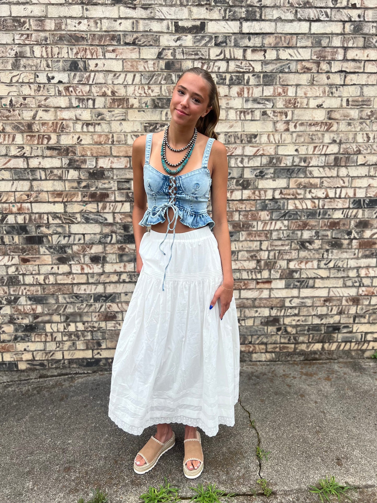 The Phoenix Denim Top