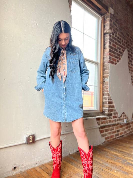 Bootstitch Denim Mini Dress