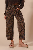 The Lacy Leopard Barrel Jeans