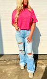 The Mel Top *Fuchsia