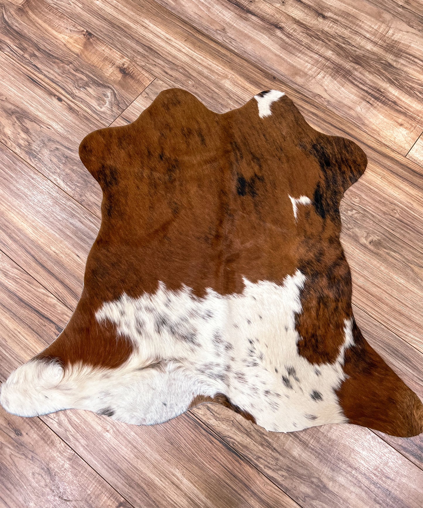 Red & Brown Calf Rug
