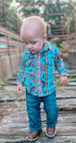 Kids Stagecoach Button Up