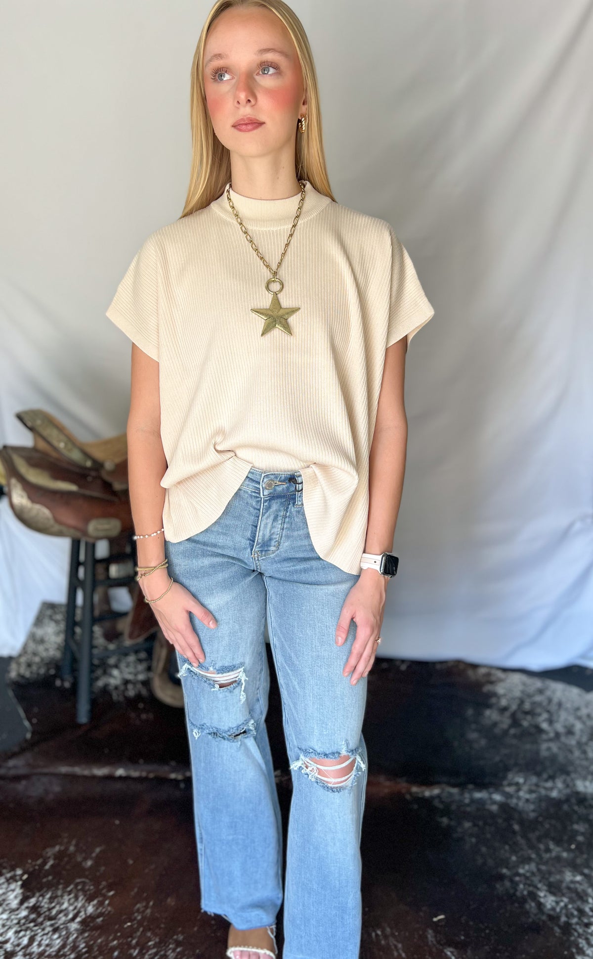 The Easy Does It Sweater *Sand Beige