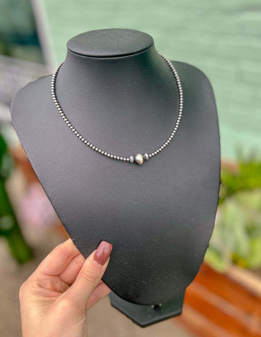 14” 3mm Sterling Silver Pearls