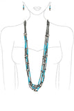 5 Strand Multi Layer Navajo Bead Necklace Set