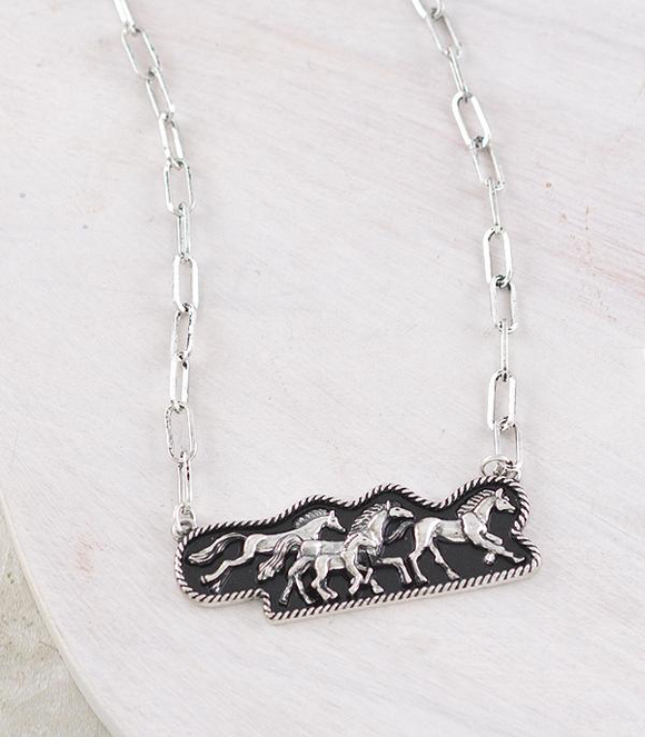 Running Horse Necklace