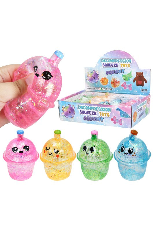 Boba Glittery Maltose Squishy