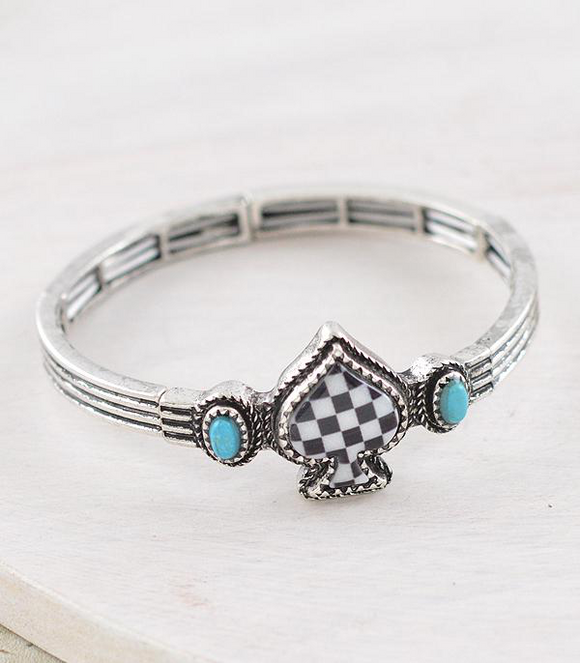 Checkered Spade Bracelet