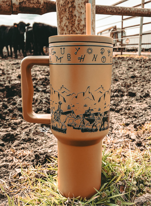 Rust Cattle Drive Tumbler