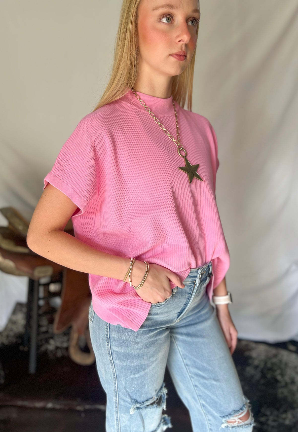 The Easy Does It Sweater *Candy Pink