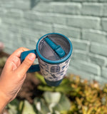 Western Chinoiserie Flip Top Tumbler