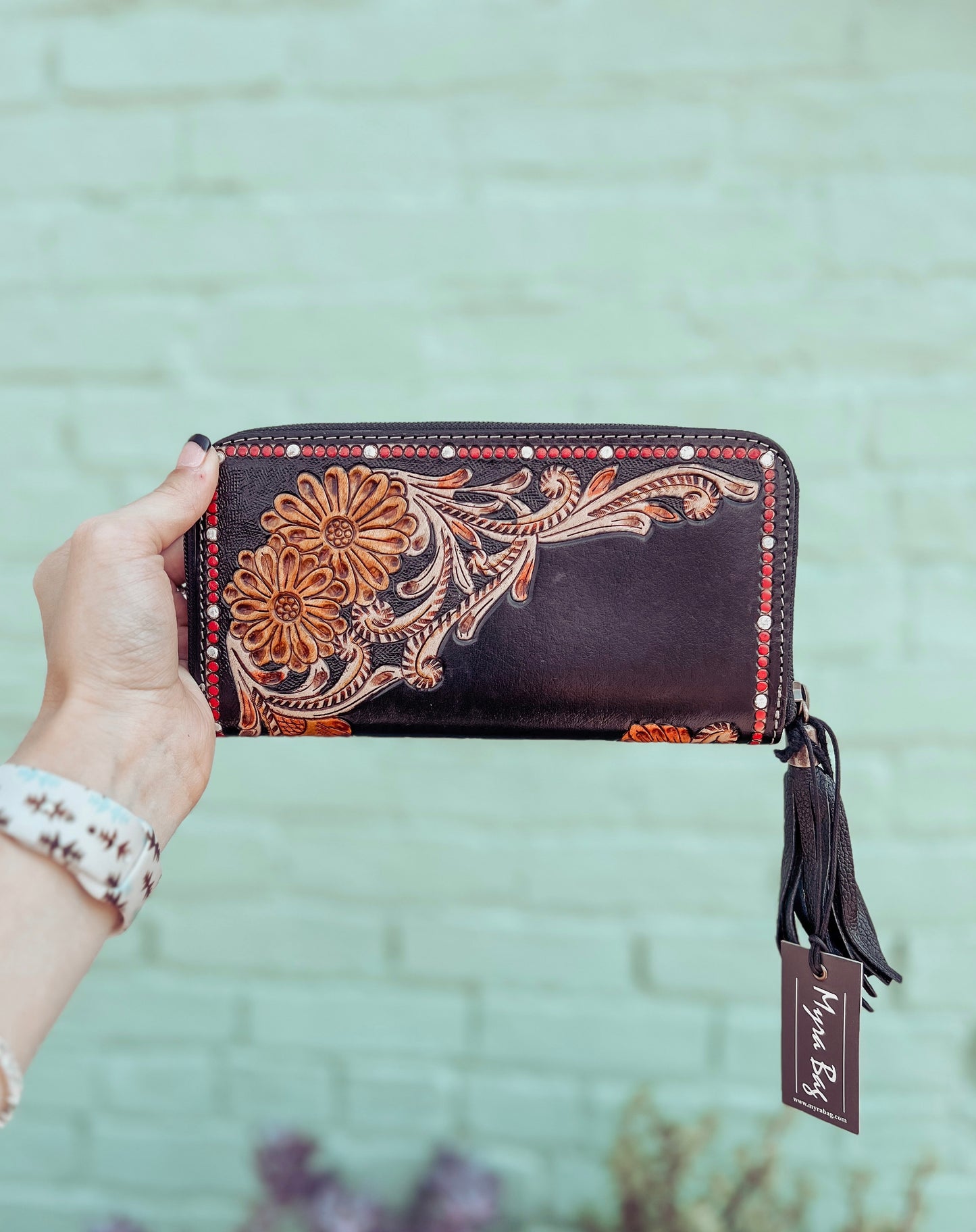 Cavender Trail Hand-Tooled Wallet