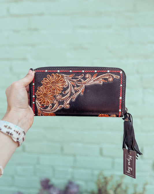 Cavender Trail Hand-Tooled Wallet