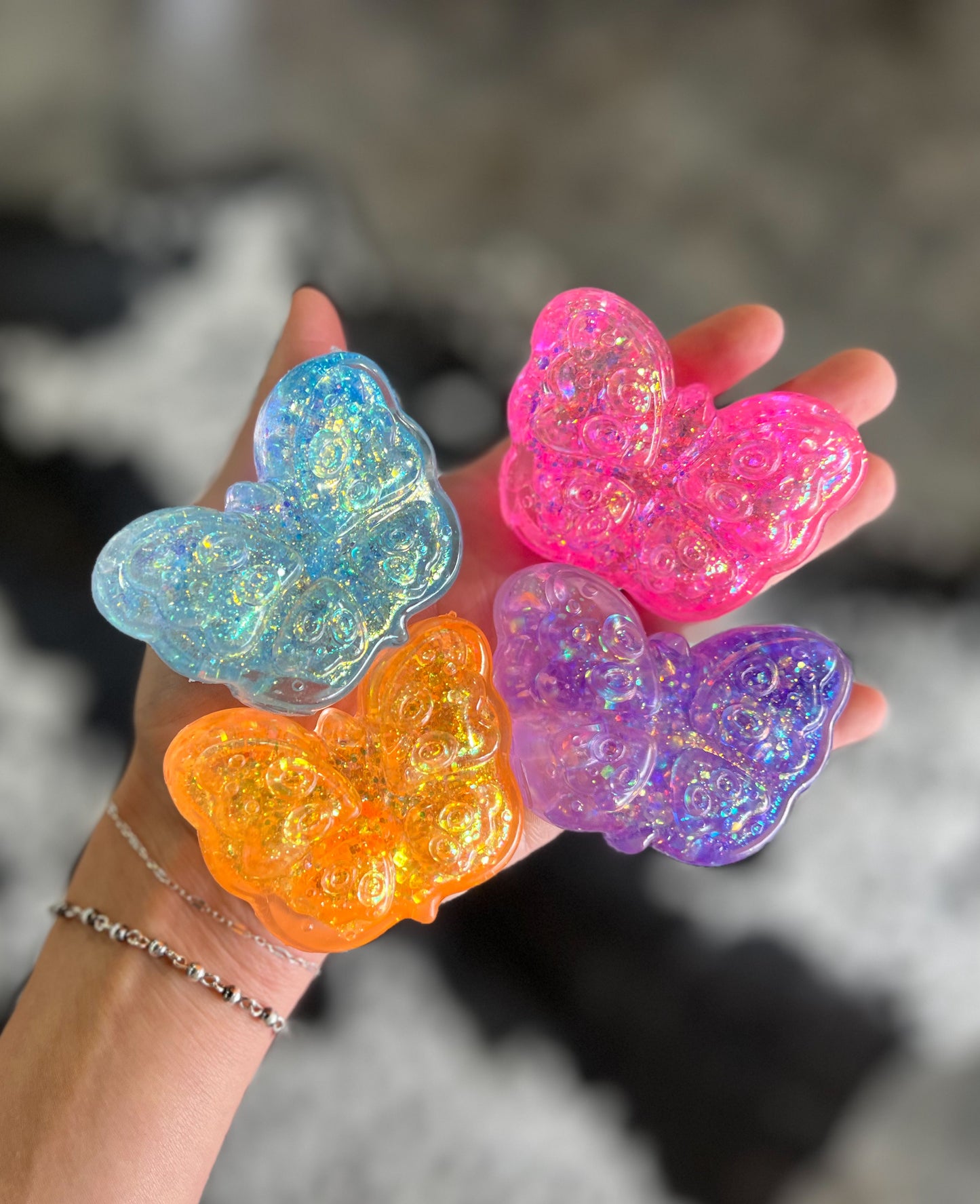 Glitter Butterfly Sugar Squeezy