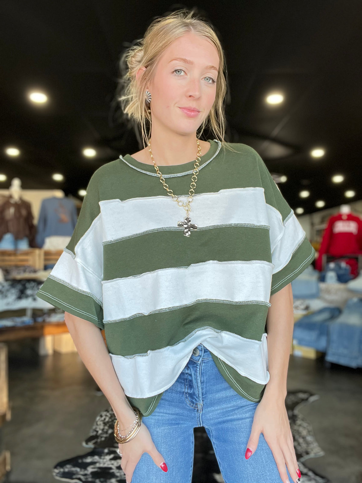 The Ember Striped Top