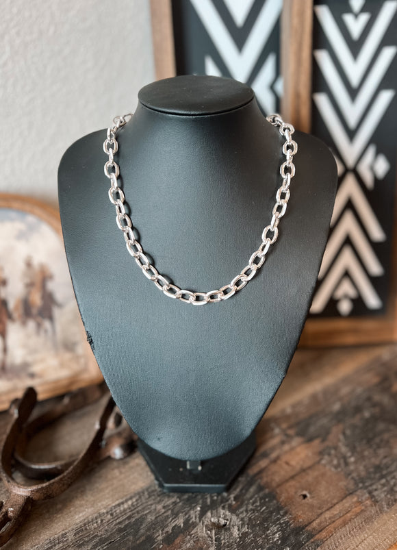 Colored Link Chain Necklace