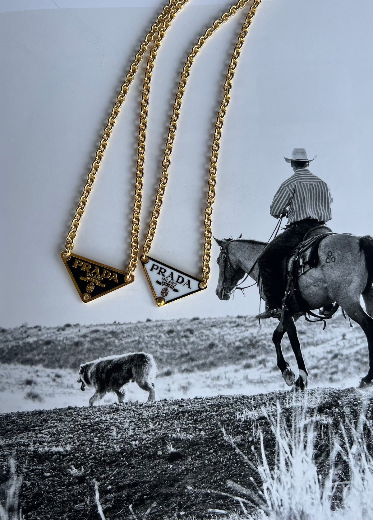 V2 Designs Gold Prada Necklace
