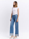 The Adore You Cuffed Wide Jeans