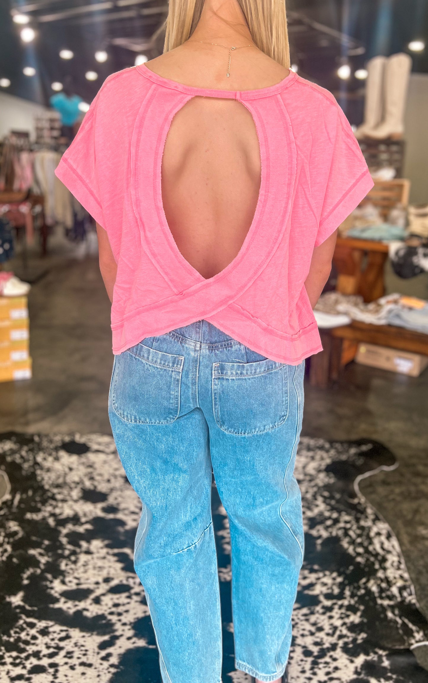 Crossover Top *Pink