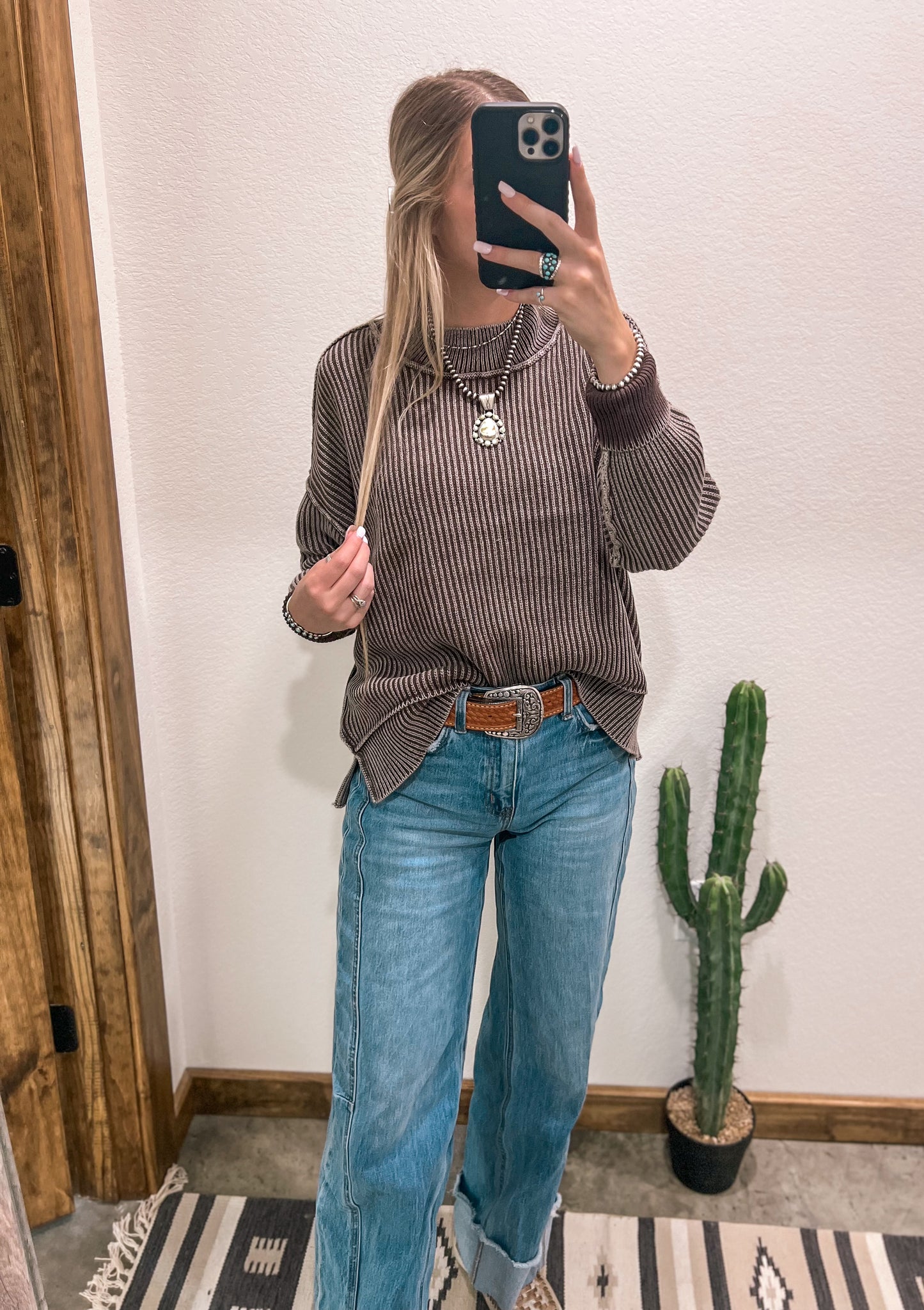 Lenna Oversized Sweater *Brown