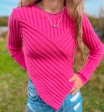 Asymmetrical Sweater Top