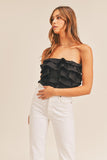 Jetson Ruffle Lace Back Top