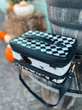 Checkered Travel Jewelry Case