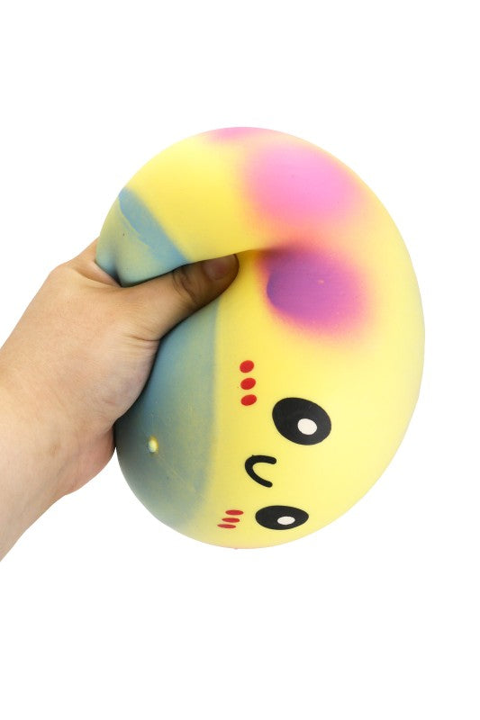 Jumbo Rainbow Ombre Bao Bun Dumpling Fluffy Slime Filled