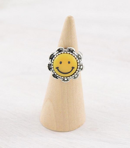 Smiley Face Cuff Ring