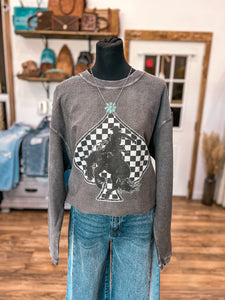 Spade Bronco Corded Sweatshirt