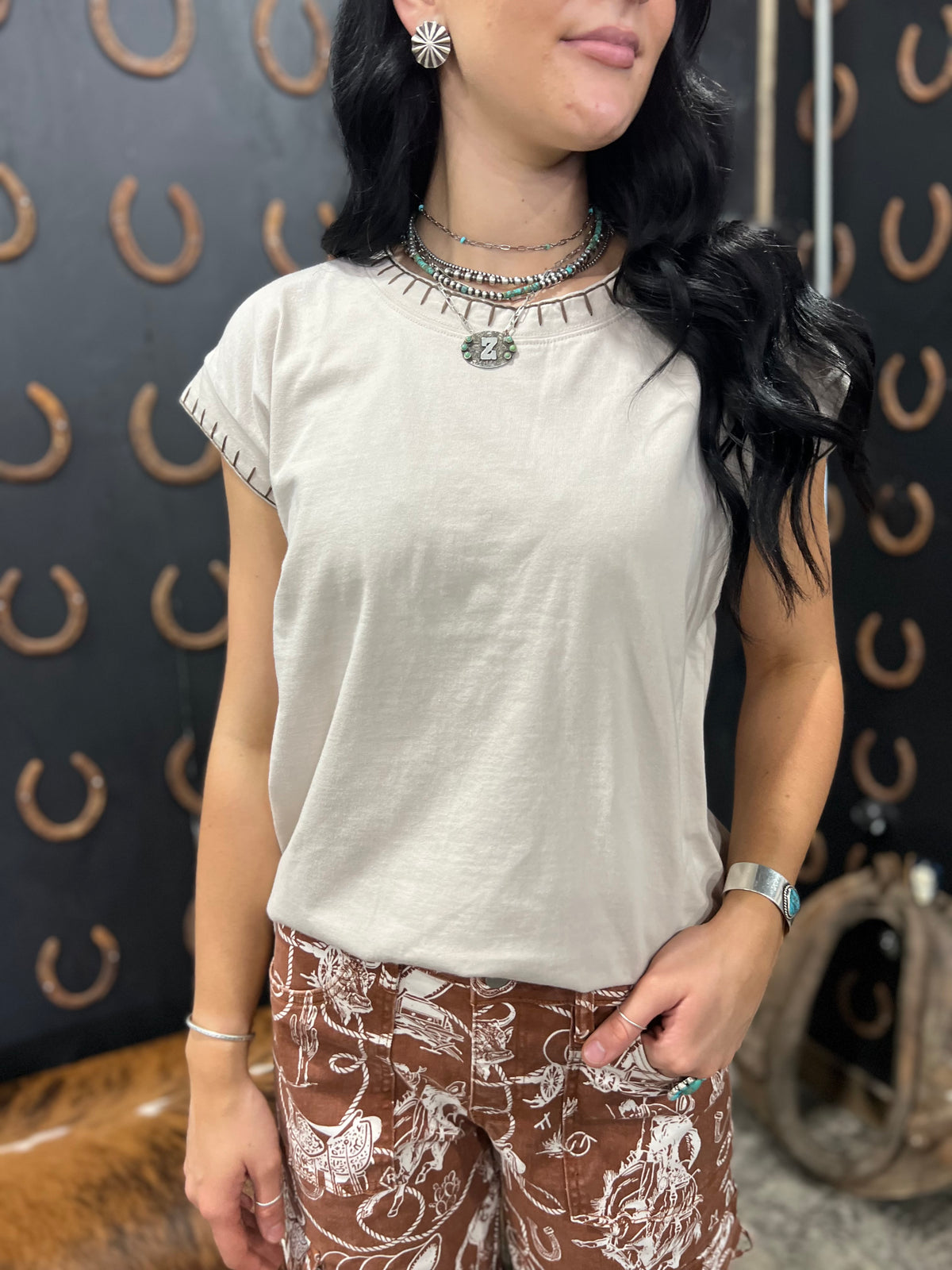 The Clara Top *Sand
