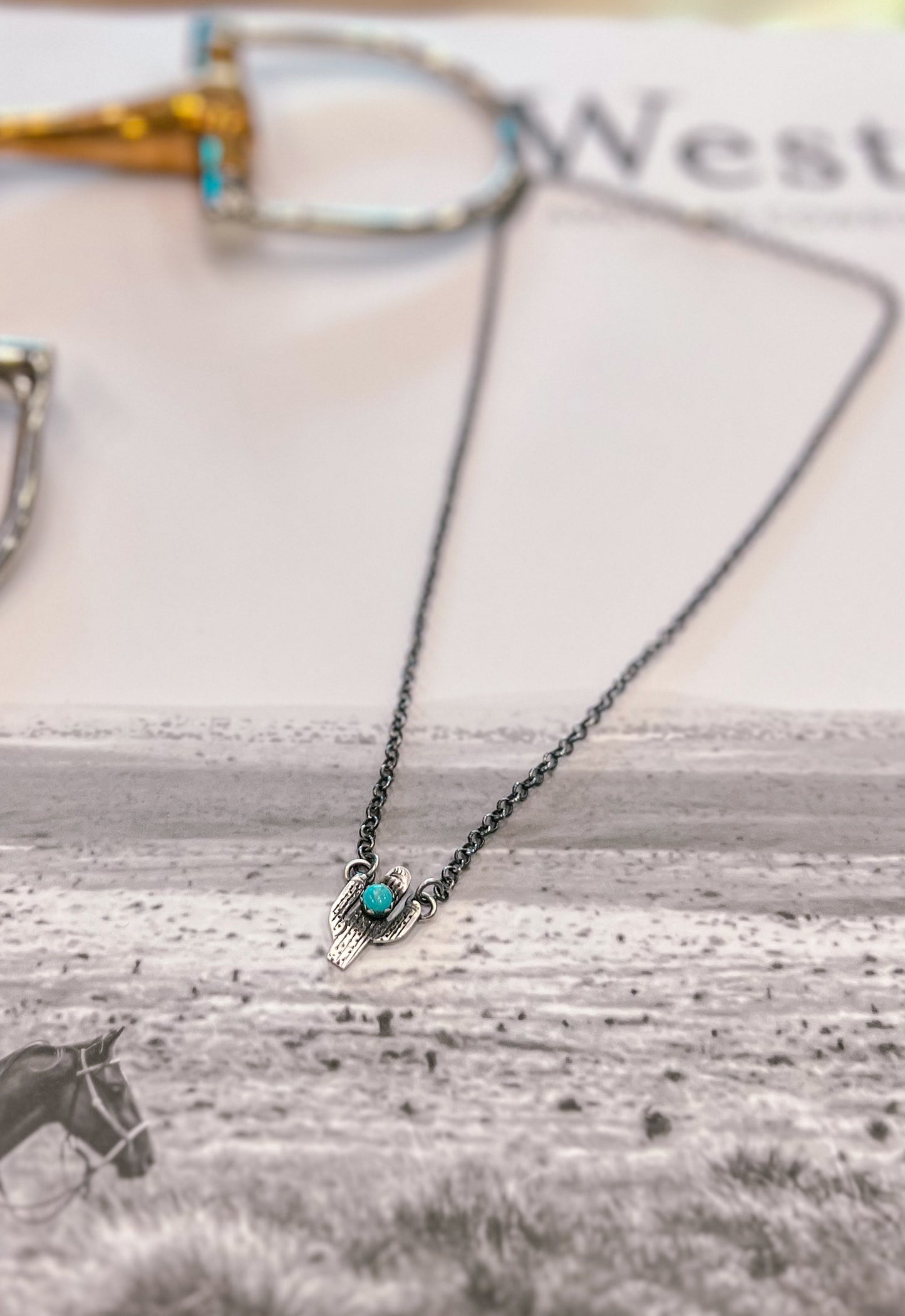 Authentic Turquoise Cactus Necklace