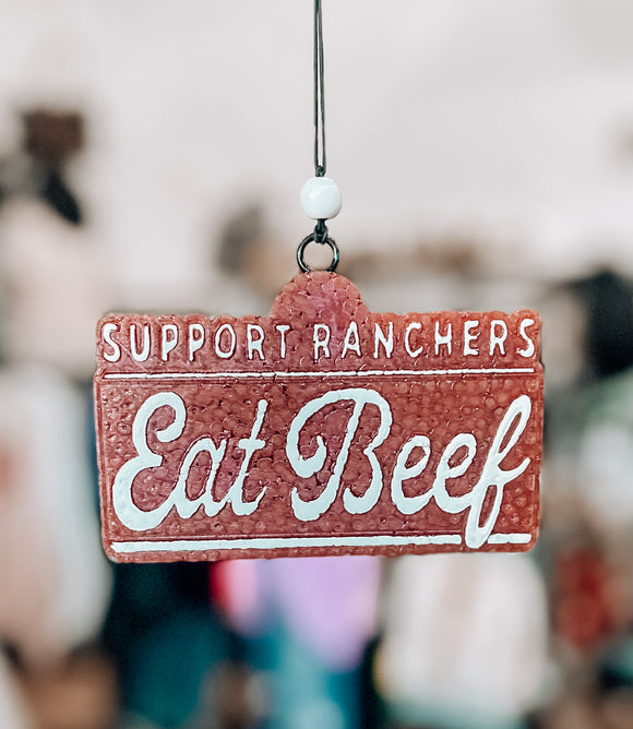 Support Ranchers Eat Beef Freshie- Mahogany Teakwood