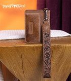 Trinity Ranch Cowhide Key Ring Card Case