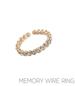 Rhinestone Dainty Ring