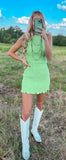 Too Late For Love Smocked Mini Dress