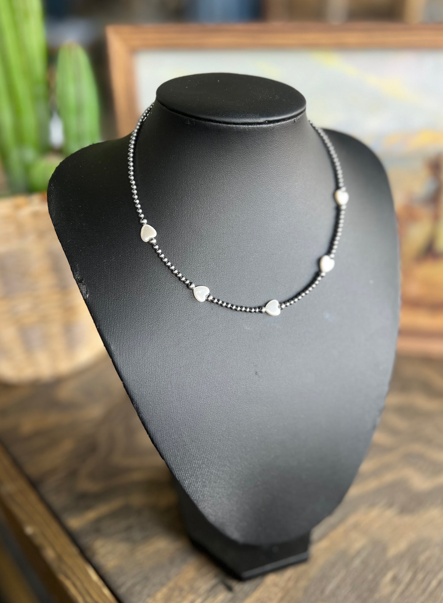 Heart Freshwater Pearl Choker