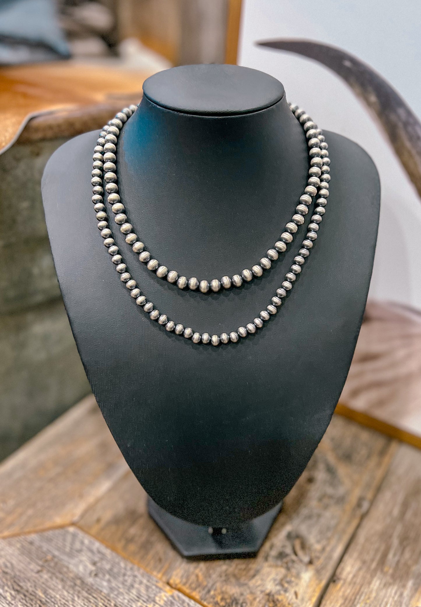 6MM 18” Sterling Silver Pearls