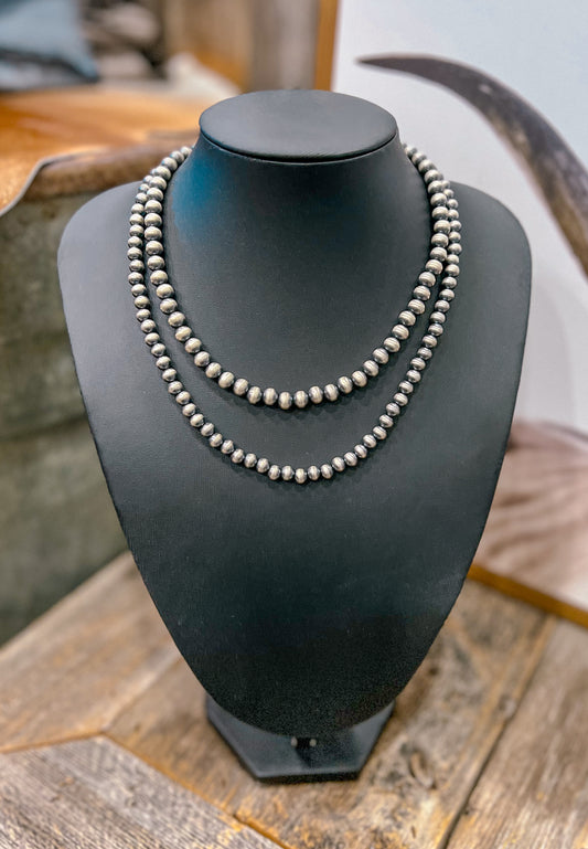 6MM 18” Sterling Silver Pearls