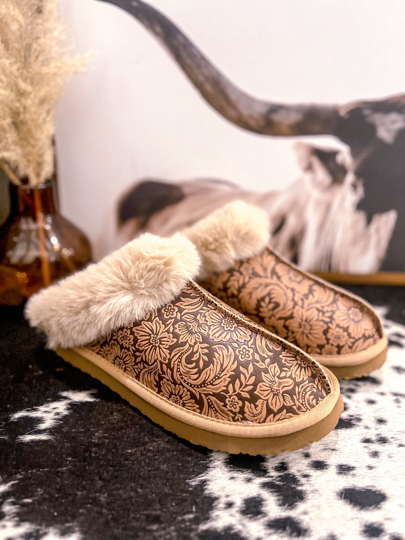 Lolly Tooled Slippers