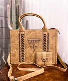 Boot Stitch Tote *Brown