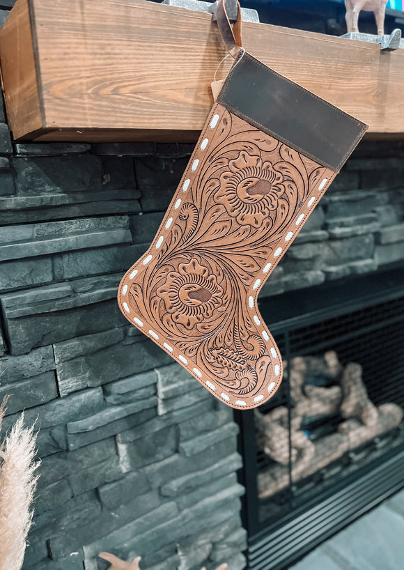 Tooled Leather Stocking