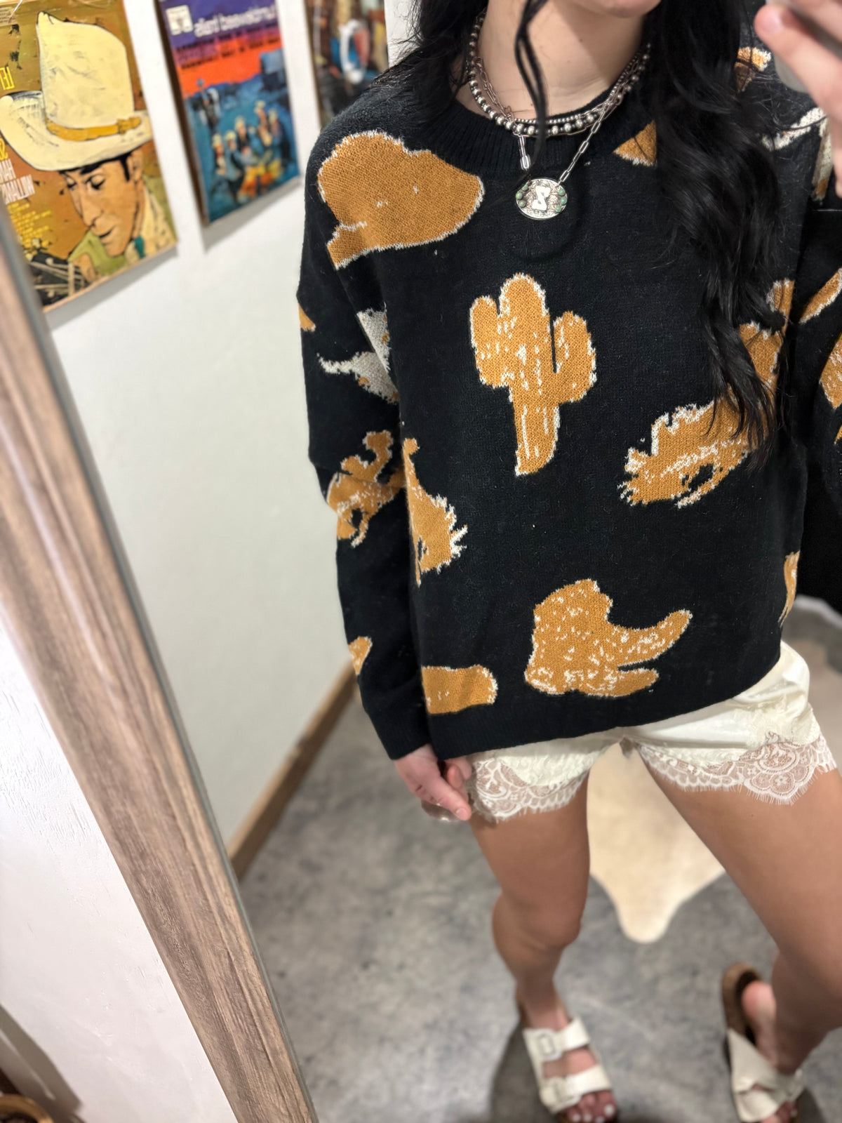 Western Motif Sweater