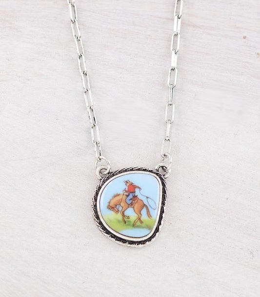 Vintage Cowboy Necklace