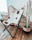 Cowhide Butterfly Chair *Brown/Red