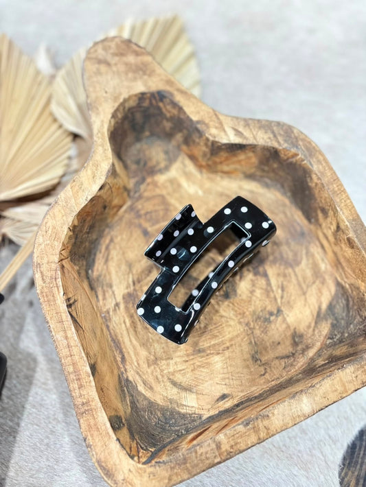 Polka Dot Claw Clip