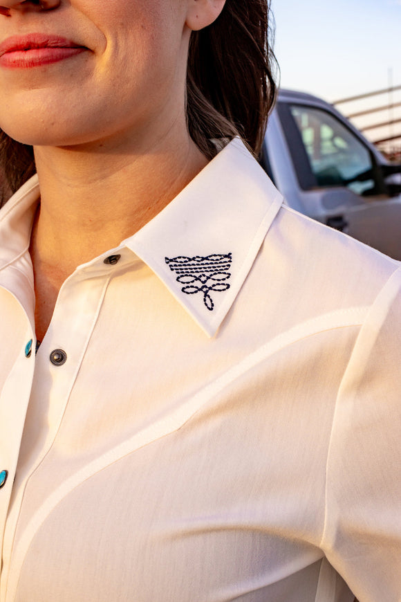 Boot Stitch Pearl Snap